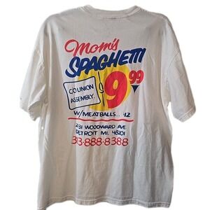 Eminem T Shirt Mom's Spaghetti Detroit, MI Size XL Official‎ From The Trailer